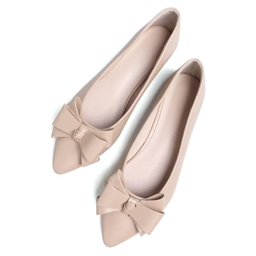 Image of SAILING LU Women's Bow-Knot Pointed Toe Ballet Flats