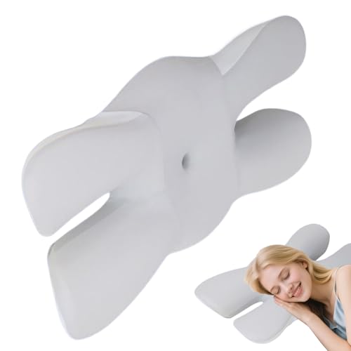 Almohada cervical | Cojín ortopédico con soporte ergonómico para quienes duermen de lado | Accesorio de cama suave para viajes casa hotel escuela apartamento