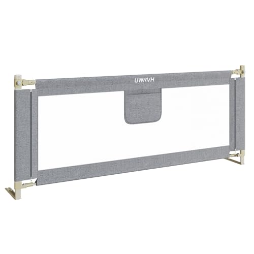 Image of Bed Rails for Toddlers，Toddler Bed Rails，Bed Rail for Baby - Adjustable Height Bed Guard with Child Safety Lock, Universal Fit for King /Full /Twin Beds (Grey, 1 Side 47Inch)
