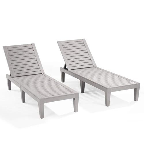 Nestl Patio Chairs - Grey Chaise Lounge Chair Outdoor,...