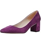  wealsex Zapatos de Tacón Mujer Puntiagudo Gamuza/Cuero PU Tacones Alto Pumps Boda Fiesta Ocasión Oficina Vestido Zapatos(Morado Ante,40)