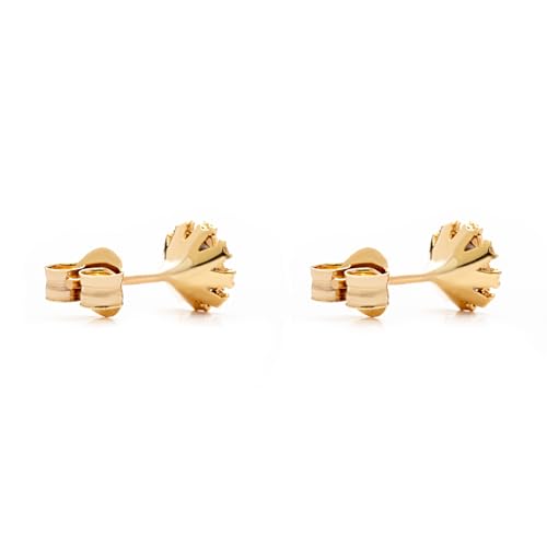 Pendientes de niña en oro de 9K con estuche de regalo para comunión o cumpleaños 3