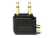 Produktbild WEWOM Audio Flugzeugadapter für Kopfhörer 2X 3,5mm Mono Klinke auf 3,5mm Stereo Buchse Vergoldet