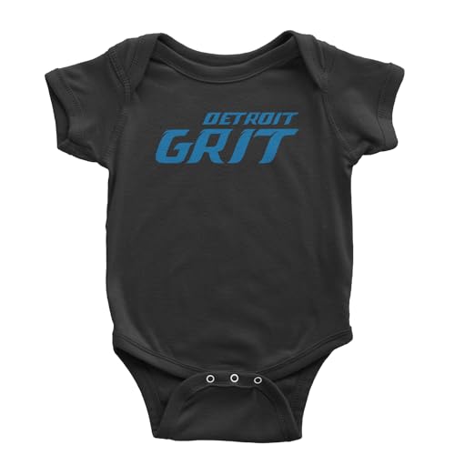 Expression Tees Grit Detroit Football Hard Knocks Toddler T-Shirt, Soft Cotton