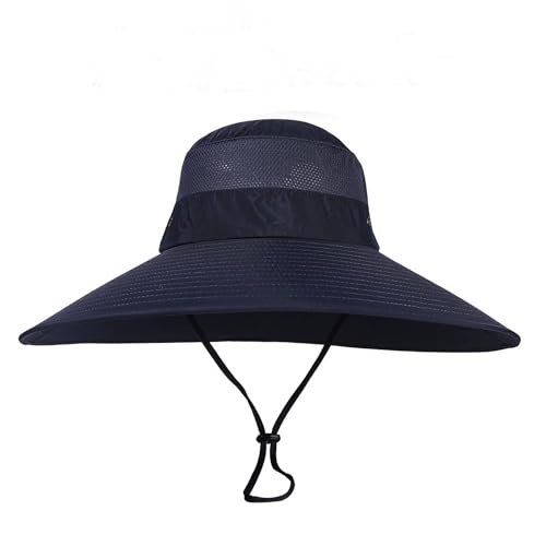 Image of HUAMULAN Wide Brim Sun Hats Men and Women Bucket Safari Fishing Hat for Hiking Garden Lawn Work Camping Outdoor