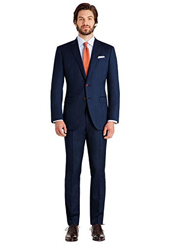 Terno slim microfibra marinho Cor:Azul escuro;Tamanho:58