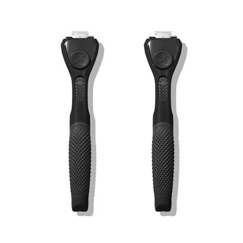 Dollar Shave Club | Razor Handle (2 Pack) Black | Replacement Razor Blade Handles