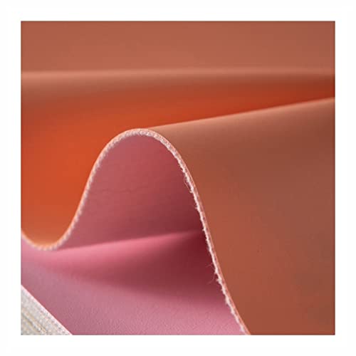 Similicuir tissu au mètre orange de 137 cm de large pour la rénovation de canapé et fauteuil DIY