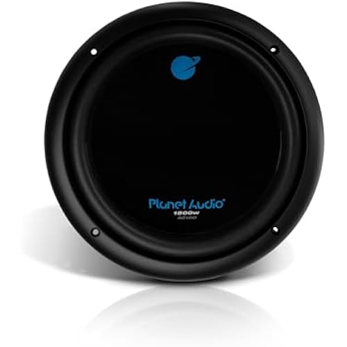 Planet Audio AC10D Anarchy Series 10 Inch Car Subwoofer - 1500 Watts Max, Dual 4 Ohm Voice Coil, Sold Individually