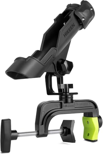 BOOSTEADY Angelrutenhalter für Boot verbesserte Rutenhalter mit vergrößerter Klemme Fishing Rod Rack für runde/quadratische Rohre