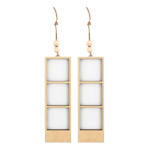 Merishopp 2 Pieces Mini Picture Frame Picture Holder for Office Wedding Party Birthday 15.8X4.7X0.8Cm | Frames | Home Dacor