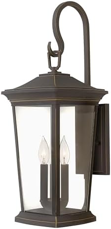 Hinkley Bromley Three Light 4W LED Extra Large Wall Mount Lantern, Oil Rubbed Bronze