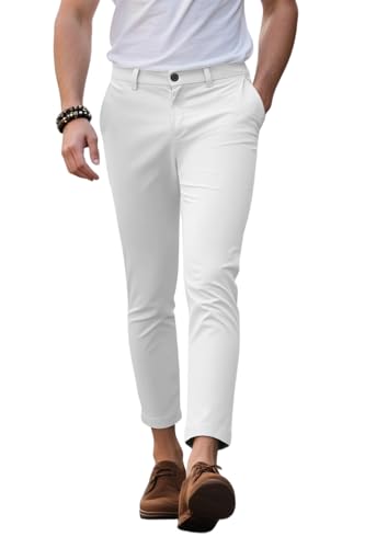 GINGTTO Mens Dress Pants Slim Fit Chino Pants for Men Stretch
