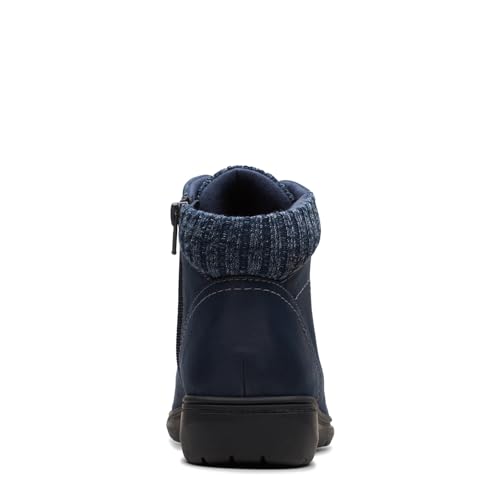 Clarks Clarks Collection Women's Carleigh Jade Ankle Boot, Navy Nubuck, 5 M US