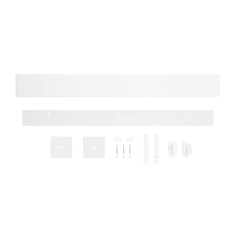 Culla gemellare + kit gemellare per dormire insieme. 240x120 bianco