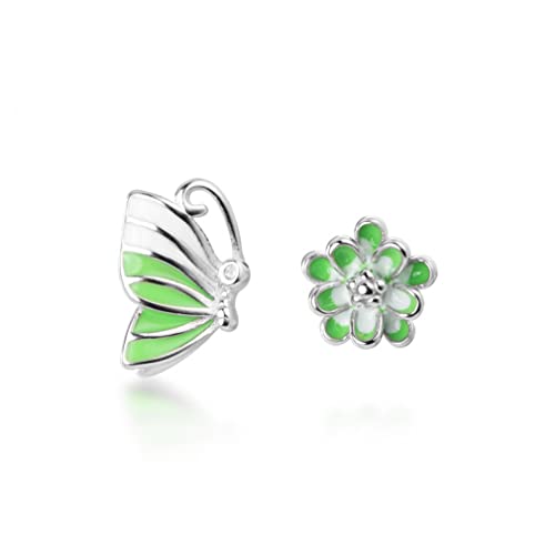 Boucles d'oreilles papillon argent 925 à porter au quotidien ou pour un mariage chic