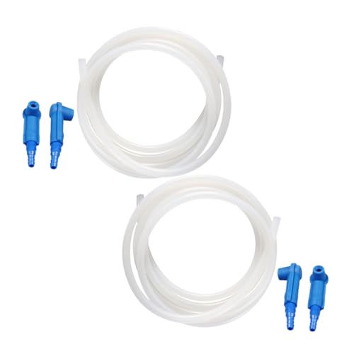 GRIRIW 2個 ブレーキフルード交換ツール 耐久性ラバー製 ブリーダーホース 油漏れ防止設計 車用流体補充コネクター 多機能ブレーキオイル