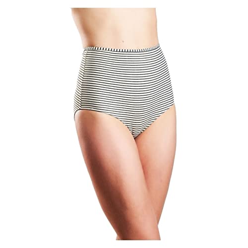 Preisvergleich Produktbild MYMARINI Damen Bikini-Hose Highwaist Shorts Stripe Seaside - L