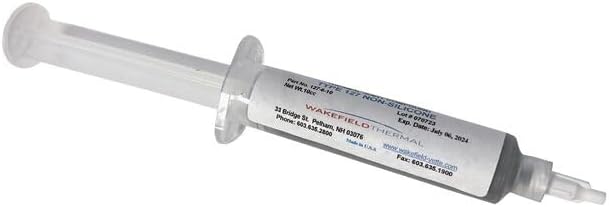 Thermal Interface Products Thermal Grease 127-6-10, High Performance, Non-Silicone, 6 W/m-K, 10cc Syringe