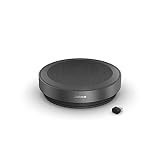 Jabra Speak2 75 Wireless Bluetooth Speakerphone - 4 Noise-Cancelling Mics, Full-Range 65mm Portable Speaker and USB-C Bluetooth Adapter - Certified for Zoom and Google Meet - Dark Grey