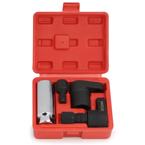 DBREAKS Lot de 5 Douilles Sondes Lambda, 22mm Douille pour Sonde Lambda, Outil de Sonde Lambda, Jeu de Clés de Sonde, Réparation de Filetage