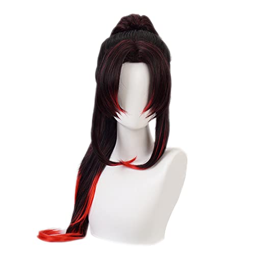 Perruque colorée longue pour cosplay d'anime unisexe avec bonnet inclus