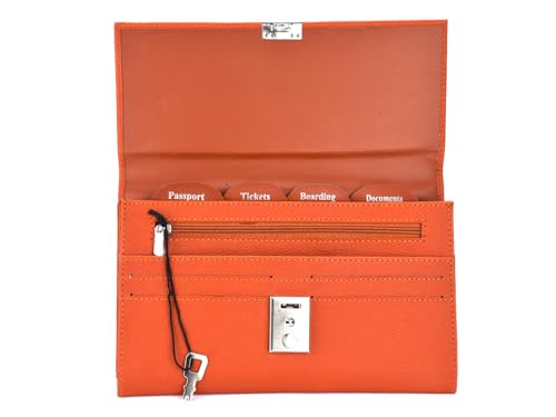 Image of K London PU Leather Passport Cover for Men and Women Card Holder for Travel Accessories Passport Holder for Women Travel Passport Holder Cards Passport Organizer for Travel Wallet(10154 tan)