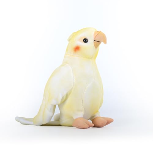 Oiseau poupée calopsitte en peluche câline pour accompagner les nuits de votre enfant