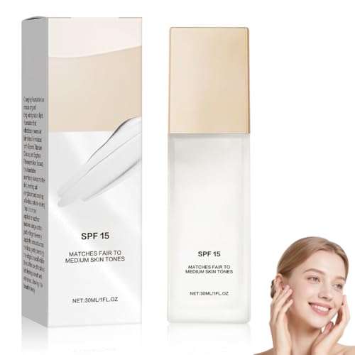 ARHZ 1 piezas Base de Maquillaje Cambiante de Color, FPS 50, Base de Maquillaje Cambiante de Color para Piel Madura, Efecto Difuminado, Foundation Color Changing de 30 ml