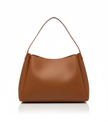 Image of PAVILONN Women Shoulder Purse Office Tote Work Handbag Structured Carry Bag with Large Capacity Travel Satchel Elegant Professional Ladies Fashion Accessory for College Shopping Everyday Use | Premium Leather Bags, Elegant Travel Bags, Lightweight Lady Bag, Spacious Office Bags, Large Capacity Totes, Adjustable Strap Bag