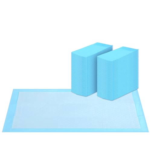 Image of FluffyDream Super Absorbent Waterproof Dog and Puppy Pet Training Pad, Housebreaking Pet Pad,Blue (28 inchX44 inch(100PCS))