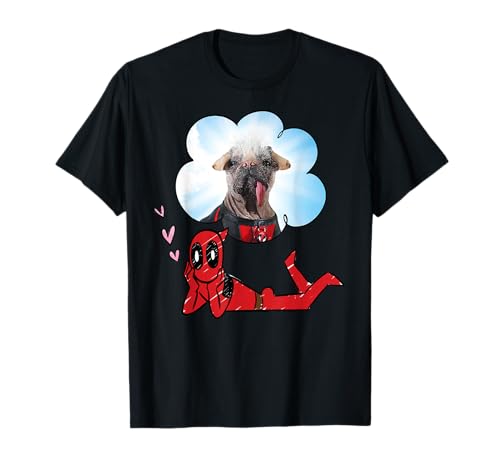 Marvel Deadpool & Wolverine Dreaming of Dogpool Doodle T-Shirt