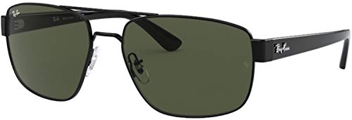 Ray-Ban RB3663 Sunglasses Bundle: RB 3663 002/31 Black and Eyewear Cleaning Kit