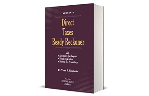 Buy Taxmann s Direct Taxes Ready Reckoner DTRR A Y 2023 24 2024 