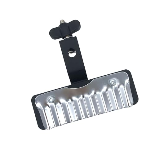 TUOREN Percussion Crasher Sound Effect with Guiro Style Playing Surface and 3/8' Mounting Eye Bolt for...