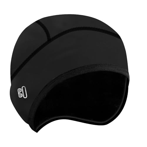 Berretto Invernale da Corsa e Tempo Freddo Termico per Casco da Ciclismo, Berretto Sottocasco Bici Antivento e Impermeabile con Fori per Occhiali,per Corsa, Ciclismo e Sci, Compatibile con Caschi