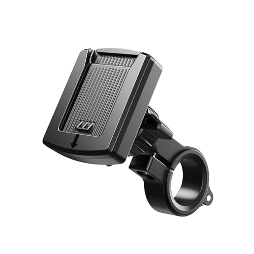 BPH06 Gidon Bağlantılı 360° Derece Ayarlanabilir Hızlı Kilit Özellikli Motosiklet Bisiklet Scooter Universal Telefon Tutucu