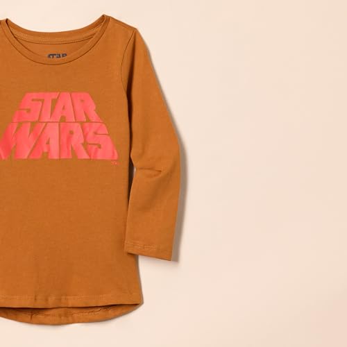 Amazon Essentials Disney | Marvel | Star Wars | Frozen | Princess Girls and Toddlers' Long-Sleeve Tunic T-Shirts, Pack of 32