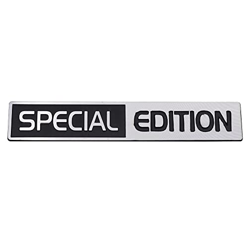 Image of 1x Special Edition Emblem 3D Auto Racing Sport Badge Rear Trunk Sticker Side Fender Decal Nameplate (Chrome Black)