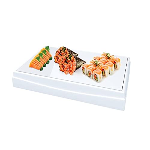 Mesa Térmica Fria de Vidro Le Cook Branco