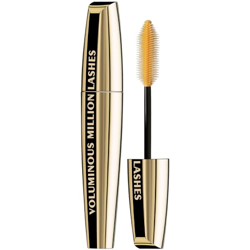 L’Oreal Paris Makeup Voluminous Million Lashes Mascara, Volumizing Collagen Infused Eye Makeup, Amplifying Mascara Brush, Washable, Black, 0.32 Fl Oz., 1 Count