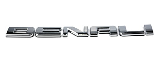 Image of Aimoll Denali Nameplate Emblems, Badge Replacement for Gm 07-13 Sierra (3pcs Chrome)