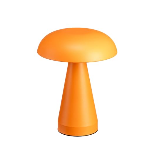 Luxus - Tischleuchte Touch Sofia - Orange - H21 x Ø16 - Terrassenlampe - Schreibtischlampe - LED - Wiederaufladbar - Dimmbar - Tischlampe für innen und außen