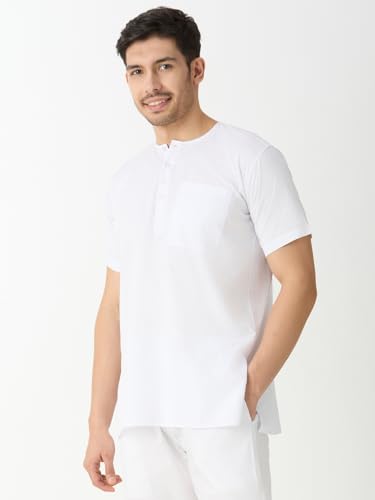Image of Rajubhai Hargovindas Mens Casual Cotton Straight Kurta