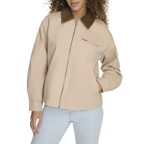 Image of Levi's Women's Zip Up Utility Jacket with Collar