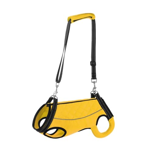 KLKCMS ペットリフティングハーネスペット用品フルボディサポートポータブル犬キャリーストラップドッグキャリア負傷した犬のための登山階段, XS