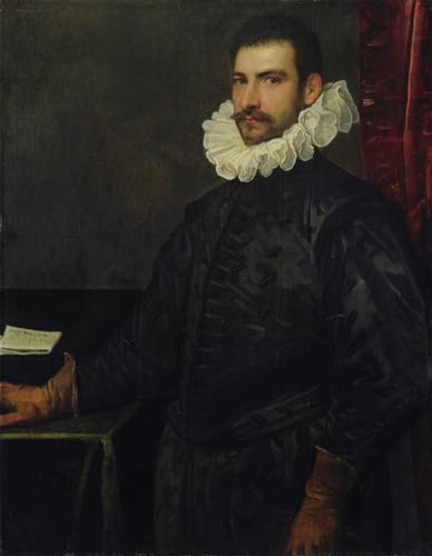 Impression sur toile Domenico Robusti Tintoretto décor mural jeune homme 60x90 cm