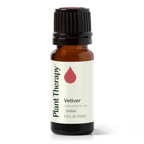 Plant Therapy Vetiver Essential Oil 100% Pure, Undiluted, Natural Aromatherapy, Therapeutic Grade 10 mL (1/3 oz)