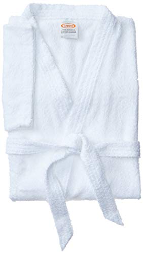 Roupão Felpudo Lepper Malibú Branco Grande Pacote de 1 Algodão Tradicional