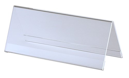 鈴木プラスチックス アクリルカード立てV型 W150xH62 1パック(5個入り)